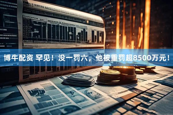 博牛配资 罕见！没一罚六，他被重罚超8500万元！