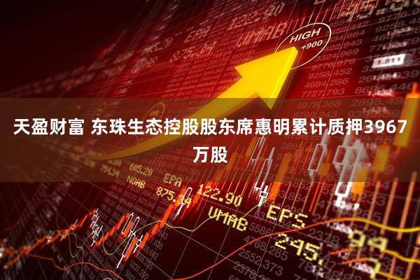 天盈财富 东珠生态控股股东席惠明累计质押3967万股